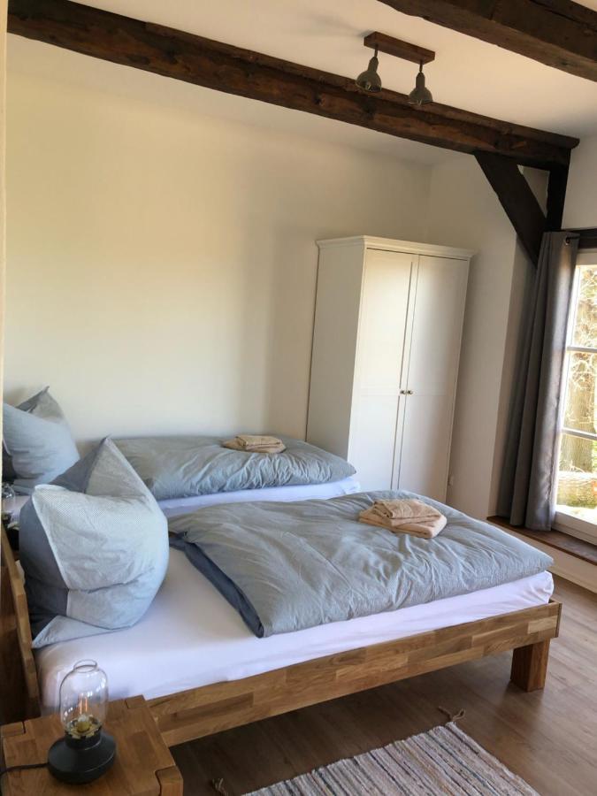 Altes Backhaus Bauernhof Vogel Apartment Rohrsen Luaran gambar
