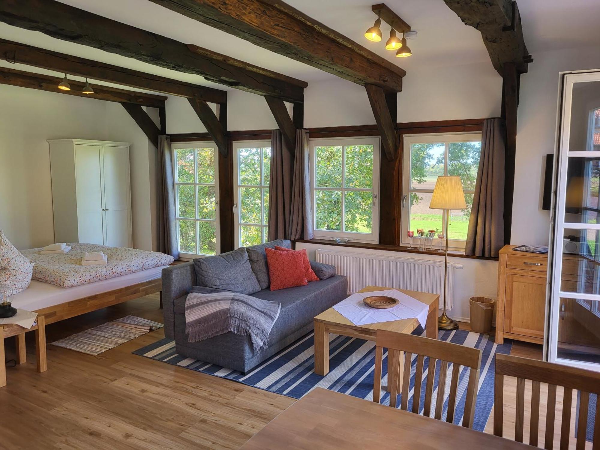 Altes Backhaus Bauernhof Vogel Apartment Rohrsen Luaran gambar