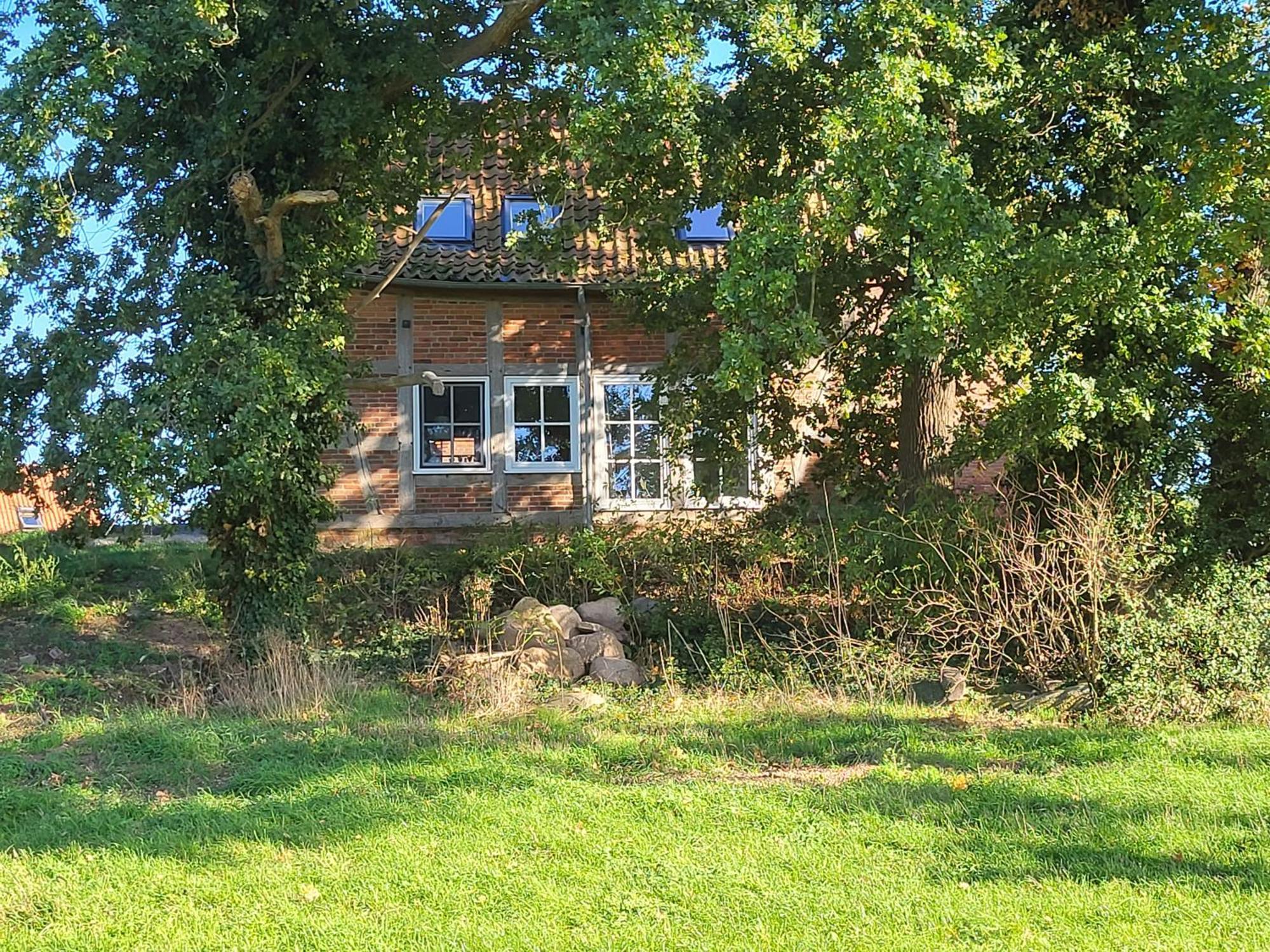 Altes Backhaus Bauernhof Vogel Apartment Rohrsen Luaran gambar